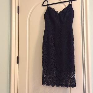 J Crew Midnight Blue Size 4 Midi dress, NWT